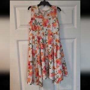 Floral Print Flow Girls Casual Dress 7